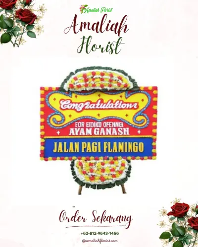 Bunga Papan Congratulation di Baji Mappakasunggu
